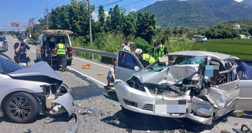 祖孫三代5口花蓮出遊遇車禍釀2死3傷　疑遭不當超車迎面猛撞