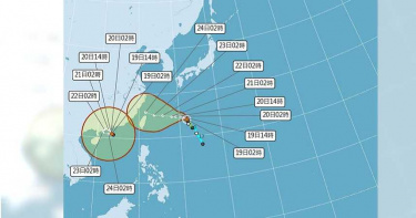 烟花颱風最快周二變中颱 周五恐撲台「警戒範圍曝光」