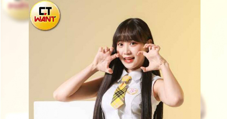 中信啦啦隊女神邊荷律。（圖／林士傑攝）