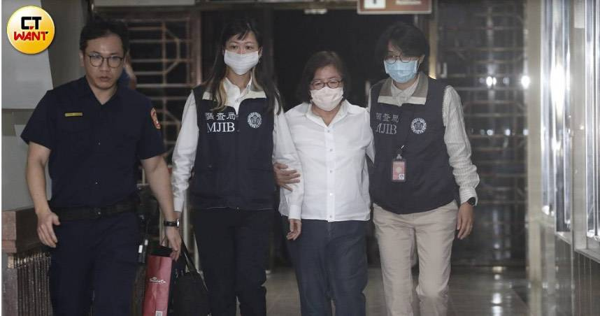 國民黨台北市黨部主委黃呂錦茹，遭檢方聲押，預計晚間9時會先開核二貪污案。（圖／劉耿豪攝）