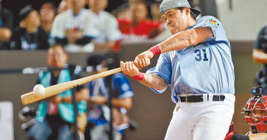 味全龍林智勝19日在大巨蛋參與最後一次全壘打大賽。（圖／中國時報杜宜諳攝）