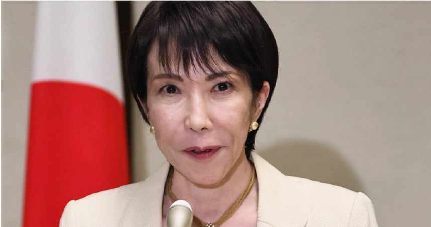 日本新任女首相高市早苗。（圖／達志／美聯社）