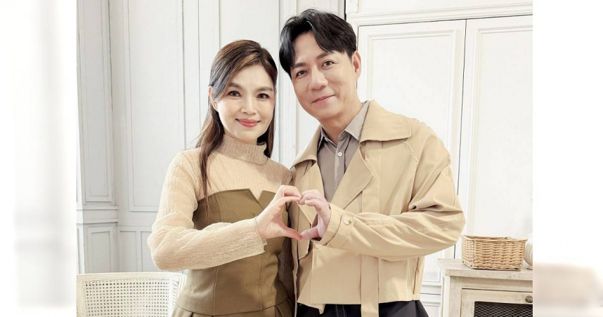 美魔女談詩玲推出台語新歌〈神鵰俠侶〉，邀來同門總鋪師歌手陳隨意對唱。（圖／豪記提供）