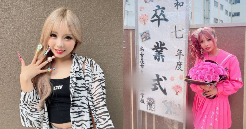 日本「小學生辣妹」模特兒Rumina（るみな）擁有與實際年齡不符的長相。（圖／翻攝自X，@rumina_510）