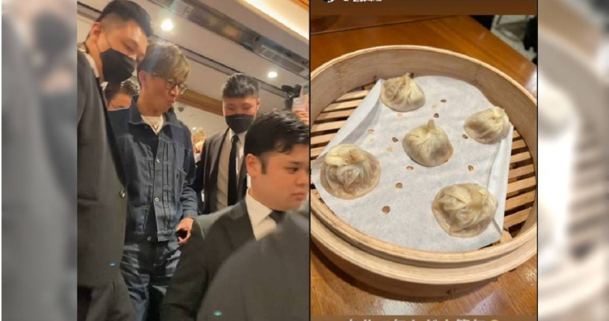 木村拓哉來台前往鼎泰豐用餐，還親自包小籠包。（組合圖／翻攝自threads／木村拓哉 IG）