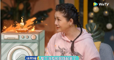 大小S洗戰鬥澡 蠟燭沒吹熄險釀火災