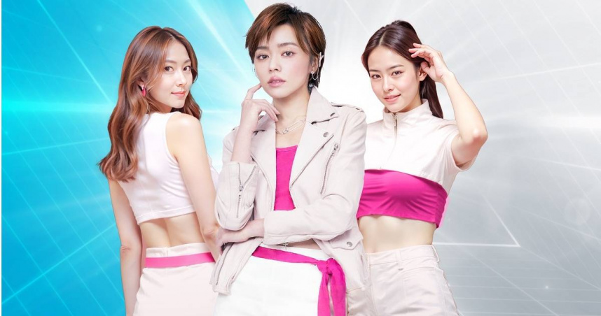 王瞳組AI虛擬女子團體「DailyNeo」，左為小潤，右為小皙。（圖／民視）