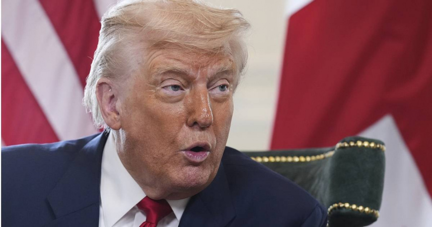 川普。（圖／達志／美聯社）