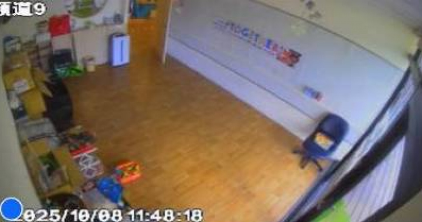 新北市議員蔡淑君貼出涉事幼兒園監視器的畫面。（圖／翻攝自Facebook＠cai.shu.jun.367669 ）