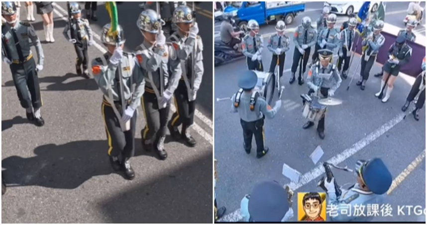 立委王世堅日前在中國爆紅，質詢金句遭改編成神曲《沒出息》。近日宜蘭國光樂儀隊現身在高雄中興堂台南進香隊伍時，就用管樂隊演繹了這支曲目。（圖／翻攝YT／老司放課後KT GoGo）