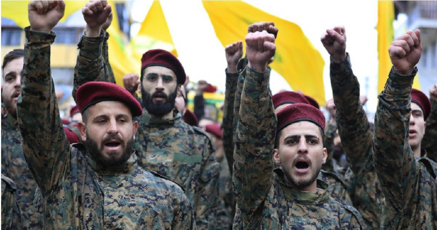 黎巴嫩真主黨武裝人員。（圖／達志／美聯社）