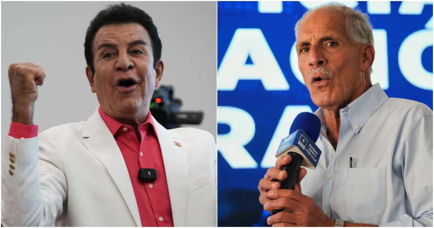 在野黨的挺台派前副總統納斯魯拉（左）、右翼總統候選人阿斯富拉（右）。（合成圖／達志／美聯社）