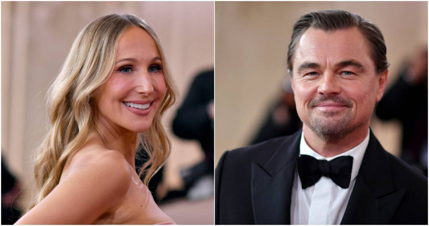 41歲美國喜劇演員妮基葛拉瑟（左）、51歲好萊塢影帝李奧納多狄卡皮歐（右）。（合成圖／達志／美聯社）