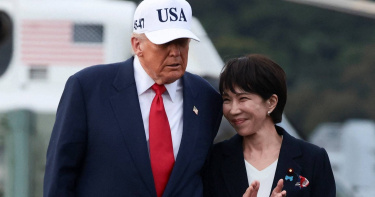 美國總統川普與日本首相高市早苗。（資料照／路透社）