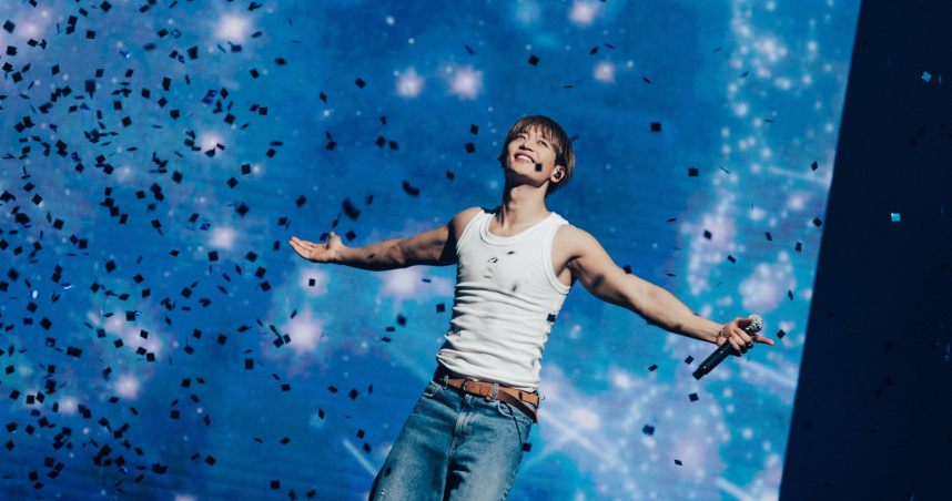 SHINee成員珉豪首次以個人身份登上台灣演唱會舞台。（圖／開麗娛樂提供）