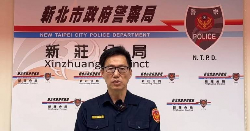 新莊分局副分局長張俊明針對違紀所長對外說明，予以一大過並調離主管職。（圖／翻攝畫面）