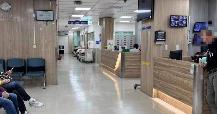 台北醫院公布今日下午1時許急診室的情況，證實急診壅塞的情況已經緩解。（圖／台北醫院）