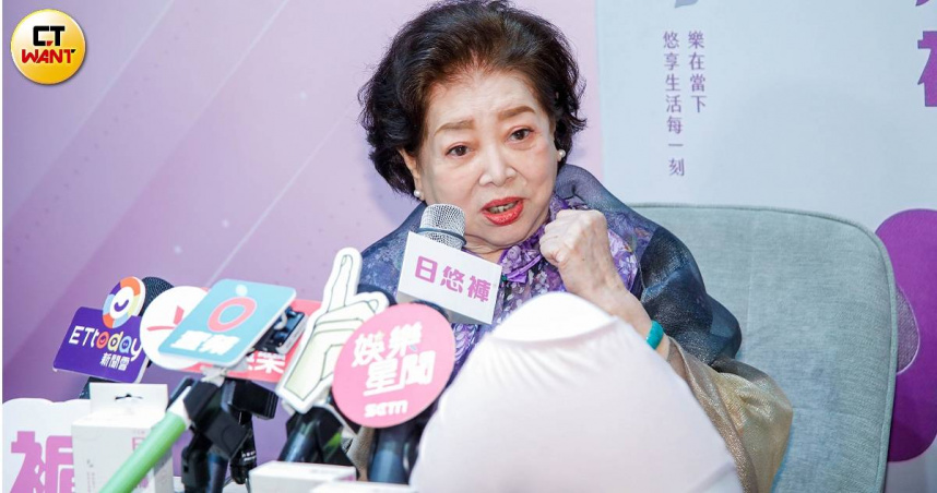 陳淑芳出席防漏內褲代言活動。（圖／趙文彬攝）