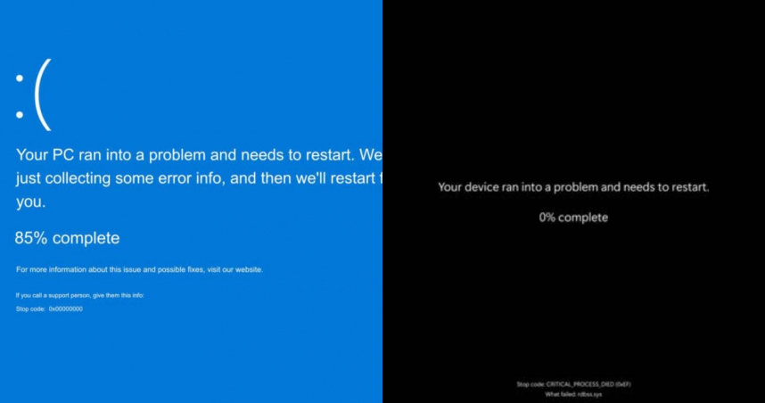 微軟的當機畫面將進行變化。（圖／翻攝自社群網站X）