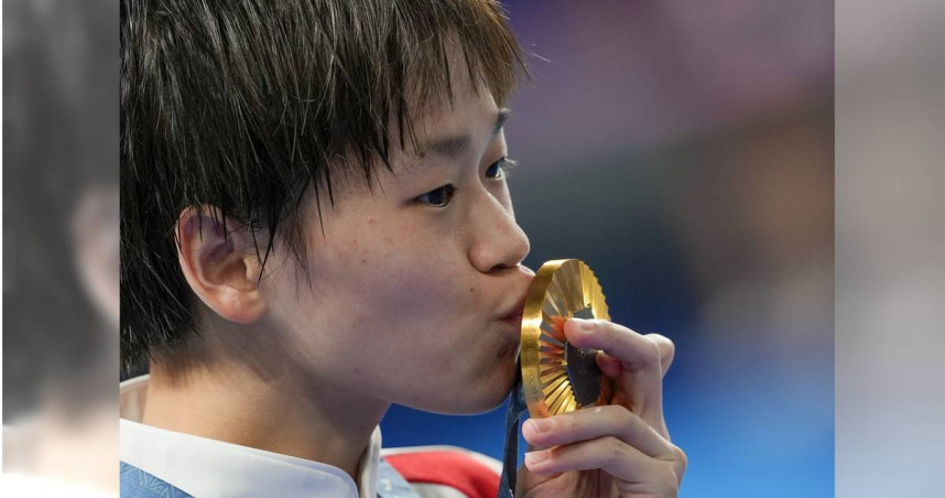 全紅嬋曾在巴黎奧運拿下3金。（圖／達志／美聯社）