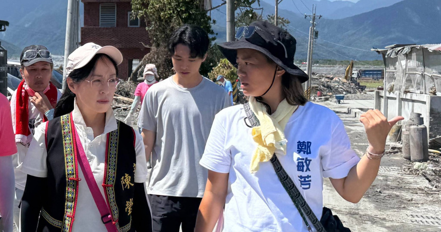 立委陳瑩2日呼籲，盡快修正「丹納絲重建條例」的內容，加速重建腳步，才是受災鄉親的期盼。（圖／翻攝自陳瑩臉書）