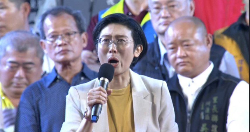 民進黨立委林岱樺爭取支持者認同，力拼在黨內初選中成功出線。（圖／翻攝自林岱樺臉書直播）