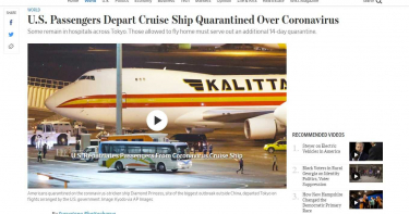 美國包機撤離「鑽石公主號」美籍乘客 機上14人確診