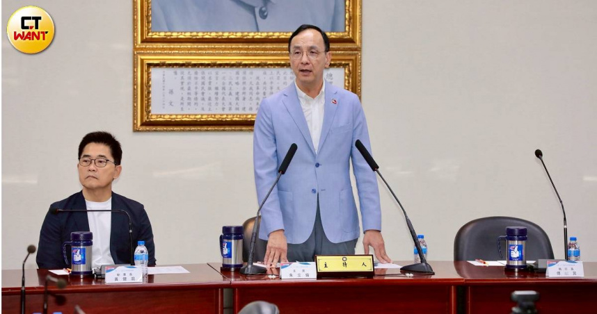 國民黨主席呼籲賴清德，停止社會對立並且專注國政，重建台灣最寶貴的「團結」。（圖／黃耀徵攝）