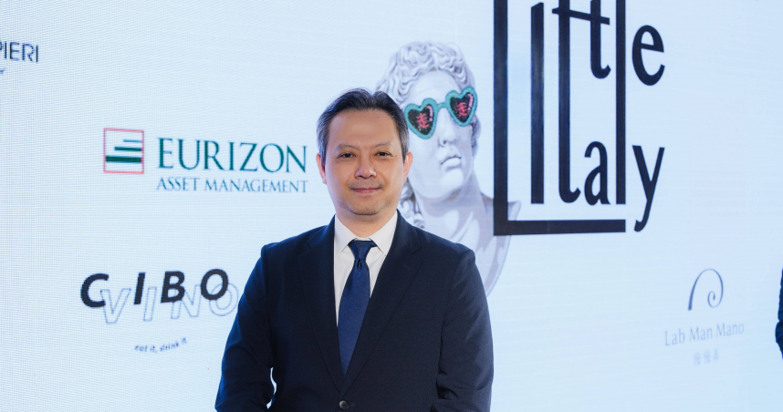 歐義銳榮亞洲區銷售總監莫兆奇出席於台北 101 舉辦的「Little Italy 2026：走義走」生活節；他於會中指出，當前歐洲中小型企業估值仍被市場低估，具備不容忽視的成長潛力。（圖片提供／第一金投信）