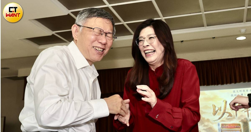 藍白攜手迎戰年底地方選舉，柯文哲（左）樂觀看待兩黨合作前景。（圖／周志龍攝）