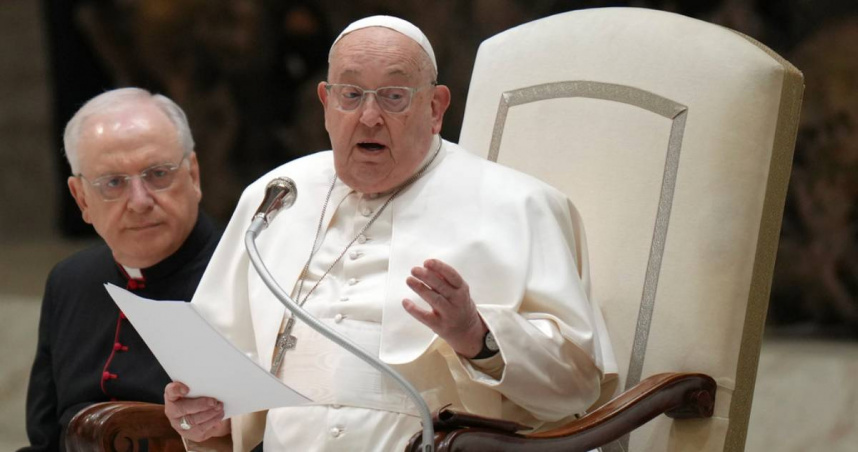 天主教教宗方濟各（Pope Francis）因支氣管炎住院中。（圖／美聯社／達志）