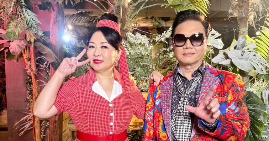 金曲歌后張秀卿推（左）出新專輯《阿桃》，主打歌〈一八六六七〉邀來相識超過40年的好友七郎一起合唱。（圖／豪記唱片提供）