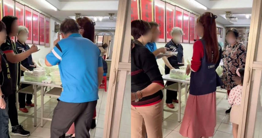 里民不滿愛心便當菜色。（圖／翻攝自業者臉書）