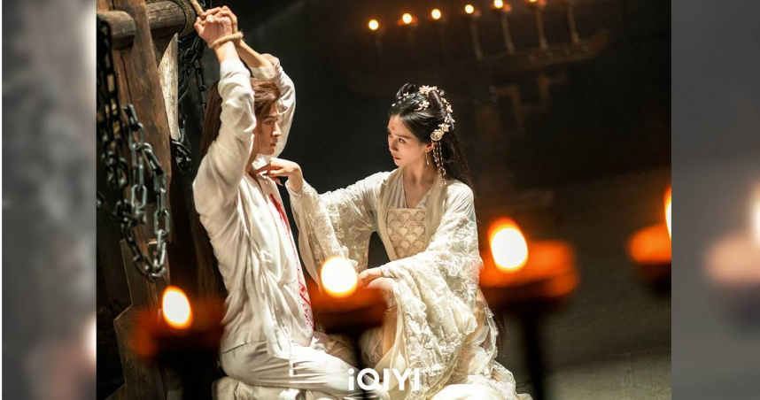 劉詩詩與張雲龍主演的《淮水竹亭》劇情將越來越揪心。（圖／愛奇藝國際站）