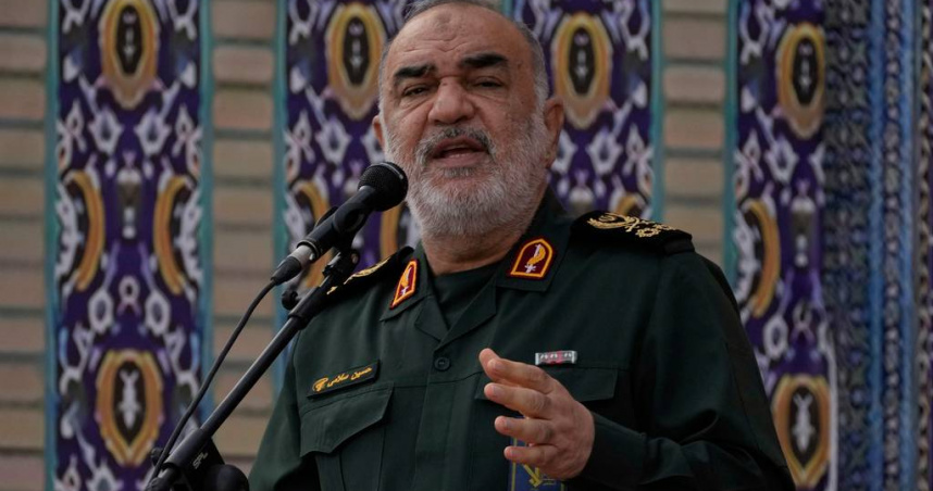 伊斯蘭革命衛隊(IRGC)總司令薩拉米遭暗殺身亡。(圖/美聯社/達志)