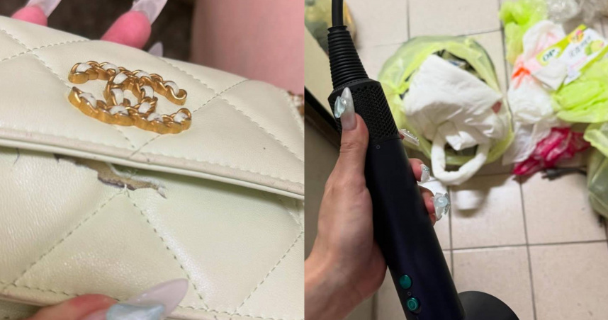 谷姓夜店女公關才在社群平台上貼文表示自己的精品遭到劉姓前男友剪爛，30日竟遭對方割喉亡。（圖／翻攝自當事人Threads）