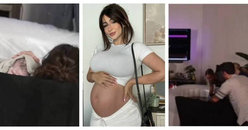 Twitch實況主Fandy於家中進行水中分娩，開啟全程直播引發熱議。（圖／翻攝自X，@fandybtw）