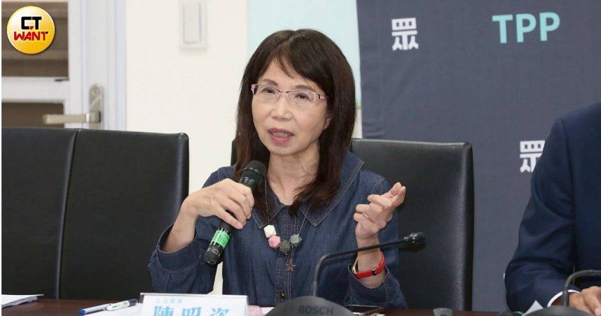 民眾黨立委陳昭姿表示，國民黨禮讓高虹安爭取新竹市長連任，是藍白彼此善意合作的重要起點。（圖／CTWANT攝影組）