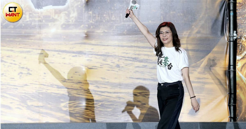 國民黨主席鄭麗文表示，王惠美8年施政成果是國民黨在彰化的「金字招牌」。（圖／侯世駿攝）