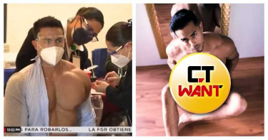 「大肌肌男」露肩打疫苗爆紅!網友神出IG…真實職業曝光