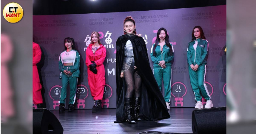 《鮑魚遊戲2》由Rae Lil Black（中）領銜主演。（圖／焦正德攝）