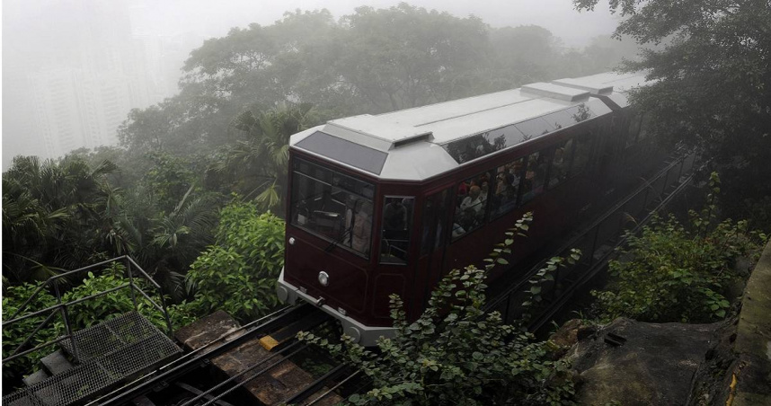 香港太平山纜車。（圖／達志／美聯社）