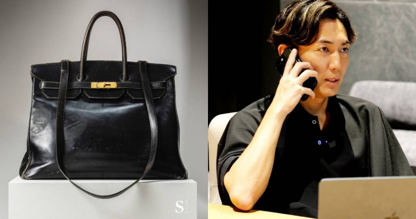 嵜本晉輔以3億新台幣買下愛馬仕首款柏金包。（圖／嵜本晉輔IG）