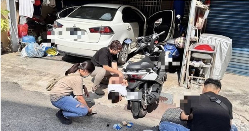 高雄房仲帶500萬現金交易，遭辣椒水襲擊當街搶劫4嫌落網。（圖 ／翻攝畫面）