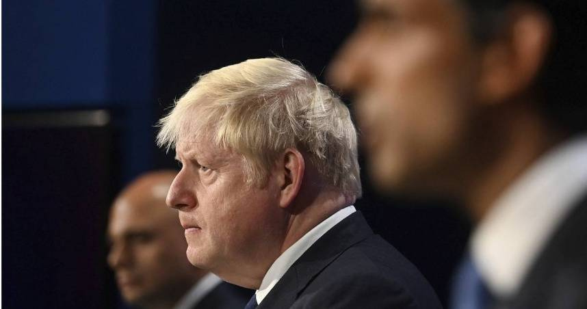 英國前首相強森。（圖／達志／美聯社）