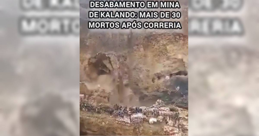 剛果民主共和國東南部的1座礦區橋樑坍塌。（圖／翻攝自X平台／@CristianoSouza）