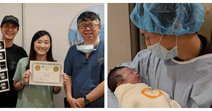 嚴爵公開喜訊，曬出懷抱愛女的溫馨照片，感性寫下對女兒的告白。（圖／翻攝自IG，yen423j）