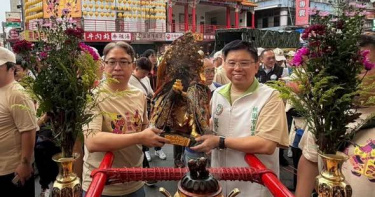 張肇良與黃世杰至龍潭參與當地信仰中心活動（圖／翻攝張肇良會做事臉書）
