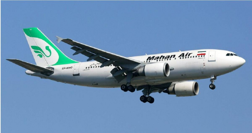 伊朗民用航空公司「馬漢航空」（Mahan Air）的空中巴士A310客機。（圖／達志／美聯社）