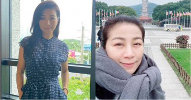 54歲方文琳短褲大解放!大露纖細長腿 不輸20歲少女